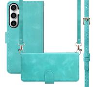 Coque pour Samsung Galaxy S23 FE Similicuir Turquoise