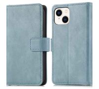 imoshion Étui de télephone portefeuille de luxe pour Apple iPhone 14 / 13 - Bleu clair