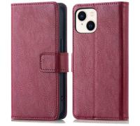 imoshion Étui de télephone portefeuille de luxe pour Apple iPhone 14 / 13 - Bordeaux
