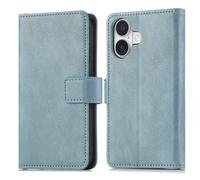 imoshion Étui de télephone portefeuille de luxe pour Apple iPhone 17 - Bleu clair