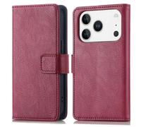 imoshion Étui de télephone portefeuille de luxe pour Apple iPhone 17 Pro - Bordeaux
