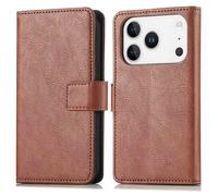 imoshion Étui de télephone portefeuille de luxe pour Apple iPhone 17 Pro Max - Marron