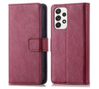 imoshion Étui de télephone portefeuille de luxe pour Samsung Galaxy A53 - Bordeaux