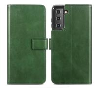 imoshion Étui de télephone portefeuille de luxe pour Samsung Galaxy S21 Plus - Vert