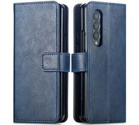 imoshion Étui de télephone portefeuille de luxe pour Samsung Galaxy Z Fold 4 - Bleu foncé
