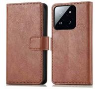 imoshion Étui de télephone portefeuille de luxe pour Xiaomi 14T Pro - Marron