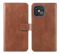 imoshion Étui de téléphone portefeuille Luxe pour Apple iPhone 13 Pro - brun