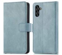 Coque pour Samsung Galaxy A13 (5G),Samsung Galaxy A04s Similicuir Bleu clair