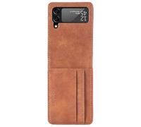 imoshion Étui de télephone portefeuille Luxe pour Samsung Galaxy Z Flip 4 - Marron