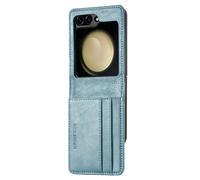 imoshion Étui de télephone portefeuille Luxe pour Samsung Galaxy Z Flip 6 - Bleu clair