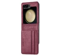 imoshion Étui de télephone portefeuille Luxe pour Samsung Galaxy Z Flip 6 - Bordeaux