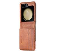 imoshion Étui de télephone portefeuille Luxe pour Samsung Galaxy Z Flip 6 - Marron