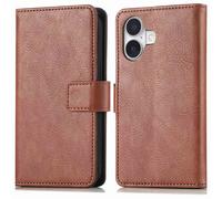 imoshion Étui de télephone portefeuille pour Apple iPhone 16 - Marron