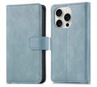 imoshion Étui de télephone portefeuille pour Apple iPhone 16 Pro - Air Blue