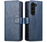 imoshion Étui de télephone portefeuille pour Samsung Galaxy Z Fold 5 - Bleu foncé