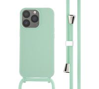 imoshion Étui en silicone avec cordon pour iPhone 13 Pro - Vert menthe