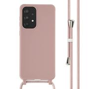imoshion Étui en silicone avec cordon pour le Samsung Galaxy A33 - Rose sable