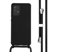 imoshion ?Coque en silicone avec cordon pour Samsung Galaxy A52(s) (5G/4G) - Noir