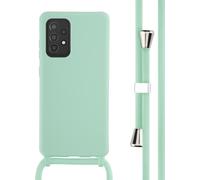 imoshion Coque en silicone avec cordon pour Samsung Galaxy A52(s) (5G/4G) - Vert menthe