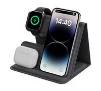 imoshion imoshion 3-en-1 Chargeur sans fil pliable pour iPhone / AirPods / Watch Gris Gris
