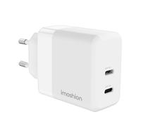 imoshion imoshion Adapteur secteur Chargeur 2x USB-C Power Delivery 40W Blanc Blanc