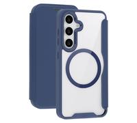 imoshion Bookcase transparente avec MagSafe pour Samsung Galaxy S25 / S24 - Bleu