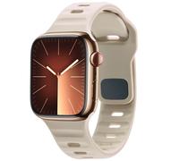 imoshion imoshion Bracelet Active Sport en silicone Watch Series 1 t/m 9 / SE (38/40/41 mm) | Series 10 / 11 (42 mm) Starlight Beige