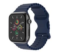 imoshion Bracelet Athletic en silicone pour Apple Watch Series 1 t/m 11 / SE / Ultra (44/45/46/49 mm) - Bleu foncé