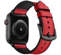 Bracelet en cuir véritable Apple Watch Series 1-9 / SE 38/40/41 mm / Series 10 42 mm Rouge imoshion