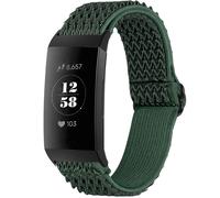 Bracelet Fitbit Charge 3,Fitbit Charge 4 imoshion Bracelet en nylon élastique avec connexion noire Vert G