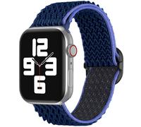 imoshion imoshion Bracelet en nylon élastique Watch Series 1 t/m 9 / SE (38/40/41 mm) | Series 10 / 11 (42 mm) Bleu foncé Bleu foncé