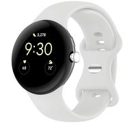 imoshion imoshion Bracelet en silicone⁺ Google Pixel Watch / Watch 2 / Watch 3 / Watch 4 (41 mm) Taille L Blanc Blanc