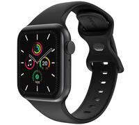 imoshion Bracelet en silicone? pour Apple Watch Series 1 t/m 11 / SE / Ultra (44/45/46/49 mm) - Taille M/L - Noir