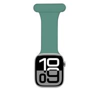 imoshion Bracelet infirmier en silicone pour Apple Watch Series 1 t/m 9 / SE (38/40/41 mm) | Series 10 / 11 (42 mm) - Vert