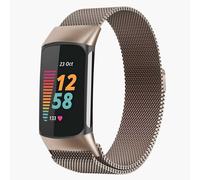 Bracelet magnétique milanais pour Fitbit Charge 5 - Taille M - Champagne