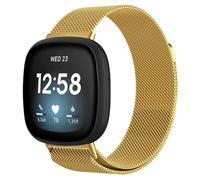 imoshion imoshion Bracelet magnétique milanais pour Fitbit Versa 3 Taille M Doré Dorée