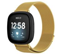 imoshion imoshion Bracelet magnétique milanais pour Fitbit Versa 3 Taille S Doré Dorée