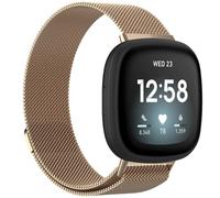 imoshion imoshion Bracelet magnétique milanais pour Fitbit Versa 4/ 3 / Sense (2) Rose Doré Rose dorée