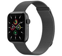imoshion Bracelet magnétique milanais pour Apple Watch Series 1 - 9 / SE (38/40/41 mm) | Series 10 / 11 (42 mm) - Taille M - Noir
