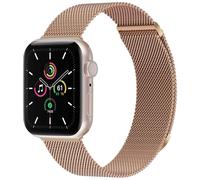 imoshion Bracelet magnétique milanais pour Apple Watch Series 1 - 11 / SE / Ultra (44/45/46/49 mm) - Taille S - Rose Doré