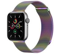 imoshion Bracelet magnétique milanais pour Apple Watch Series 1 - 9 / SE (38/40/41 mm) | Series 10 / 11 (42 mm) - Taille S - Colorful