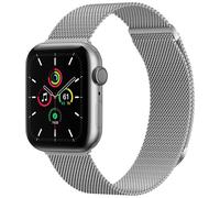 imoshion Bracelet magnétique milanais pour Apple Watch Series 1 - 9 / SE (38/40/41 mm) | Series 10 / 11 (42 mm) - Taille S - Argent