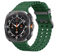 imoshion imoshion Bracelet Ocean en silicone Samsung Galaxy Watch Ultra (2024/2025) Vert foncé Vert foncé