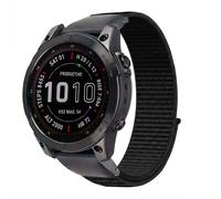 imoshion Bracelet QuickFit® en nylon - Connexion Garmin 20 mm - Taille L/XL - Noir