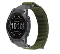 Bracelet Garmin iMOSHION QuickFit Nylon Vert Compatible Approach S60 Fenix 5 Plus Fenix 6 Fenix 6 Pro Fenix 7 Fenix 7 Pro Fenix E 47 mm Instinct G