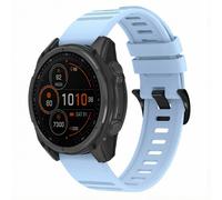 imoshion Bracelet QuickFit® Stripe en silicone - Connexion Garmin 22 mm - Bleu clair