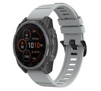 imoshion imoshion Bracelet QuickFit® Stripe en silicone Connexion Garmin 22 mm Gris Gris
