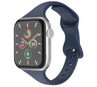 imoshion Bracelet slim en silicone pour Apple Watch Series 1 t/m 11 / SE / Ultra (44/45/46/49 mm) - Navy Blue