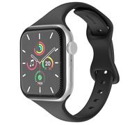 imoshion Bracelet slim en silicone pour Apple Watch Series 1 t/m 11 / SE / Ultra (44/45/46/49 mm) - Noir