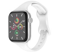 imoshion Bracelet slim en silicone pour Apple Watch Series 1 t/m 11 / SE / Ultra (44/45/46/49 mm) - Blanc